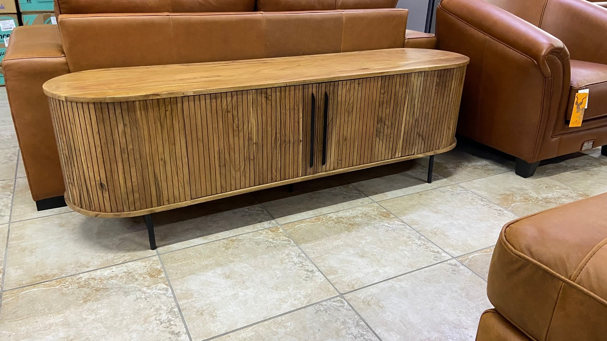 TAVLO SOLID ACACIA WOOD PLASMA TV UNIT